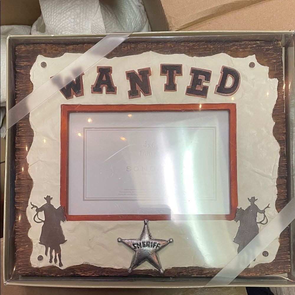 Sonoma Wanted Frame - Brown and Cream with Sheriff Star